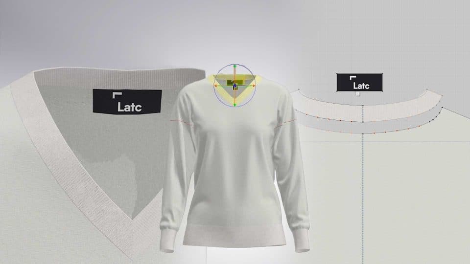 portada del cursoPatronaje digital de Jersey con cuello de pico en algodón de punto fino | Moda Digital