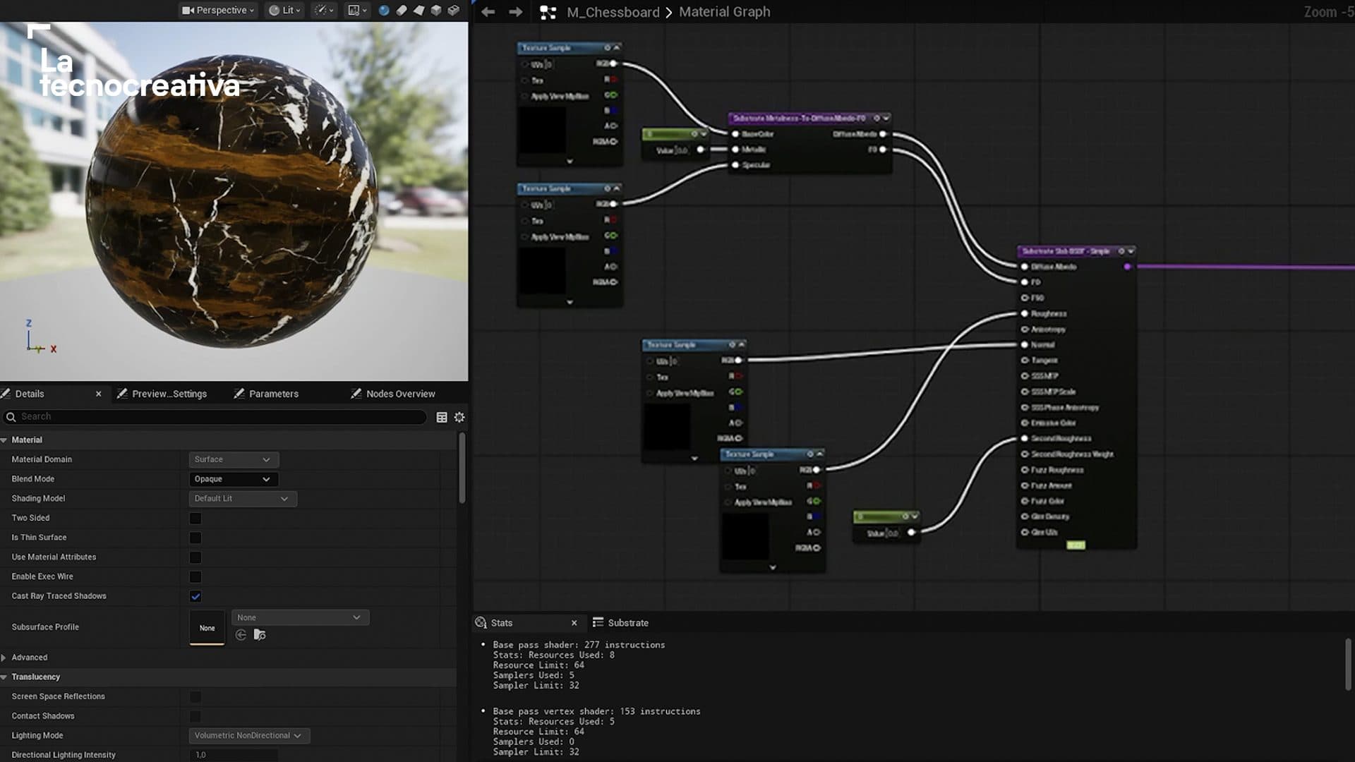 imagen de portada de Creación de un material en UE 5.6 con Substrate