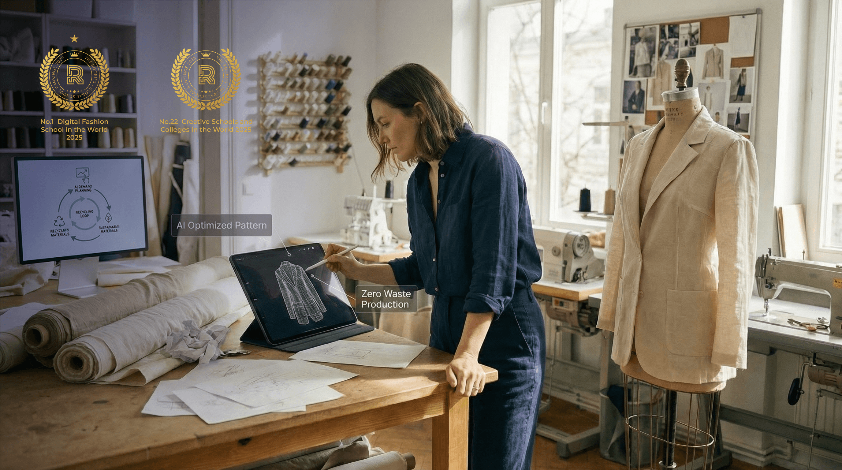 portada del cursoDoble Máster en Patronaje Industrial 4.0: Digitalización, IA y Modelos de Producción Sostenible para la Moda